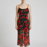 Floral red