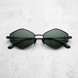 Gold frame — Dark green lens