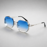 Silver/Blue