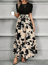 Floral Beige Noir