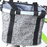 Cesta de tela 206 con estampado de letras