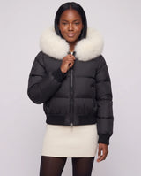 Black with White Fur