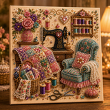 Cozy Stitching Room