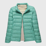 Turquoise Stand-up collar