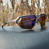 Silver Frame Yellow Base, Double Blue AR Coating