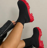 Black With Red Soles